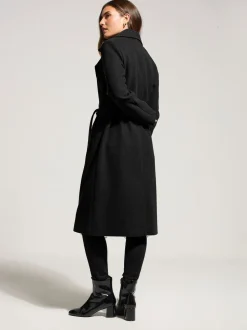 Noir - Manteau cache-cœur Long Tall Sally