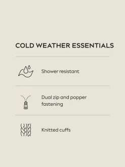 Noir - Manteau long rembourré imperméable