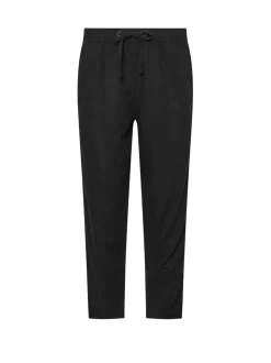 Noir - M&Co Petites tailles Lin Joggers