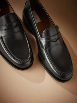 Noir - Mocassins en cuir italien Signature