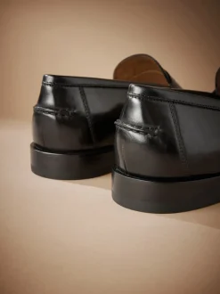 Noir - Mocassins en cuir italien Signature