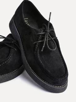 Noir - Mocassins Linzi Perth lacés à semelle épaisse