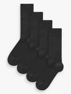 Noir - Modal Signature Chaussettes 4 Lot