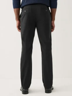 Noir - Moulant - N. Premium Smart Coton TENCEL™ Chinos en Blend de lyocell avec taille confort