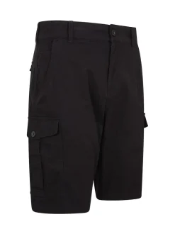 Noir - Mountain Warehouse Mens Lakeside 100% Cotton Cargo Shorts