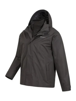 Noir - Mountain Warehouse Mens Fell 3-In-1 Veste résistante à l'eau