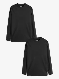 Noir - Mountain Warehouse Talus Mens Thermal Hauts 2 Lot