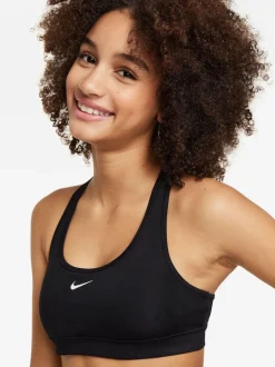 Noir - Nike soutien-gorge Dri-FIT Swoosh
