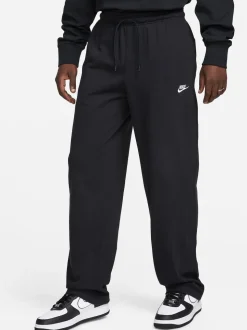 Noir - Nike Vêtements de sport Club Knit Open Hem 100% Cotton Joggers