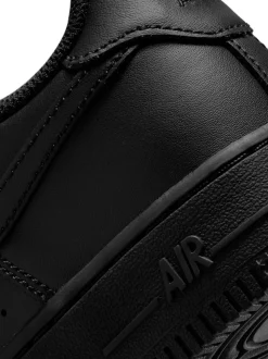 Noir - Nike Youth Air Force 1 Trainers