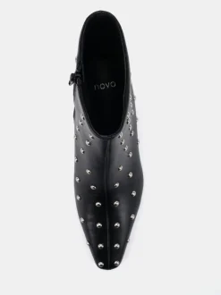 Noir - Novo bottines Kiki cloutées à talon bas