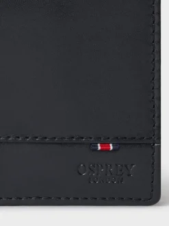 Noir - Osprey London The London Leather Wallet avec poche à pièces