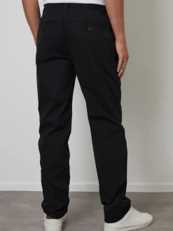 Noir - Pantalon chino Threadbare coupe droite à taille extensible