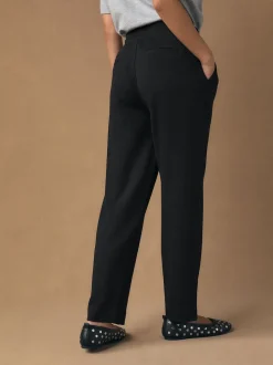 Noir - Pantalon de jogging fuselé en jersey