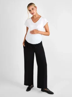 Noir - Pantalon de maternité JoJo Maman Bébé