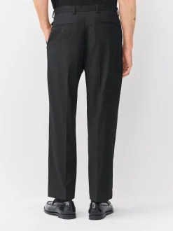 Noir - Pantalon de smoking coupe décontractée