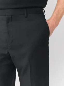 Noir - Pantalon de smoking coupe décontractée