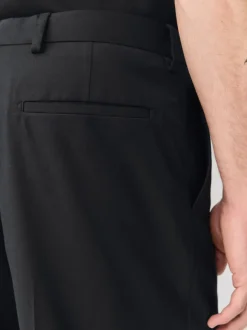 Noir - Pantalon de smoking coupe décontractée