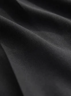 Noir - Pantalon élégant plissé coupe décontractée