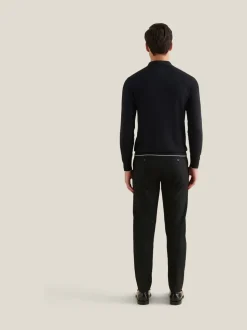 Noir - Pantalon Peckham Rye en flanelle à cordon de serrage