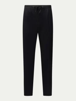 Noir - Pantalon Peckham Rye en flanelle à cordon de serrage