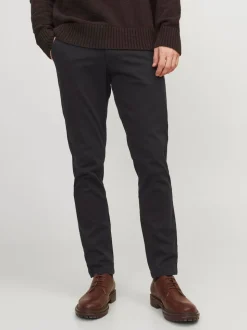 Noir - Pantalons chino JACK & JONES slim/coupe slim