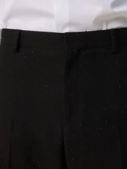 Noir - Pantalons Coupe ajustée sequin de costume
