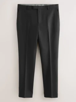 Noir - Pantalons de costume coupe ajustée Signature Nova Fides 100% laine italienne