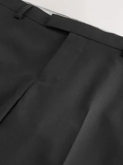 Noir - Pantalons de costume coupe ajustée Signature Nova Fides 100% laine italienne