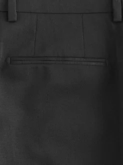 Noir - Pantalons de costume coupe ajustée Signature Nova Fides 100% laine italienne