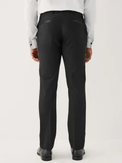 Noir - Pantalons de costume ajusté aux muscles Motionflex extensible