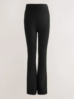 Noir - Pantalons de maternité en maille