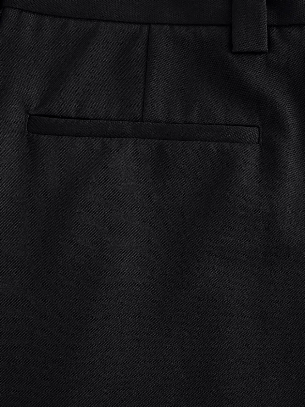 Noir - Pantalons habillés à coupe large EDIT à double plis