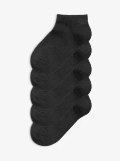 Noir - Paquet de 5 chaussettes d'entraînement en coton riche