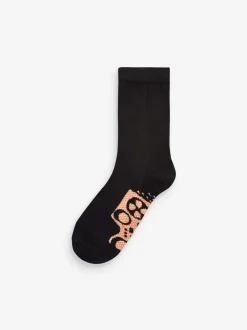 Noir - Paquet de chaussettes en coton riche 7