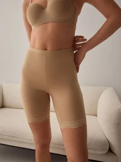 Noir / Pastel Rose Nude - Short anti-chafe en coton mélangé 2 Pack