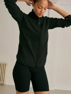 Noir - Polaire légère pour l'extérieur