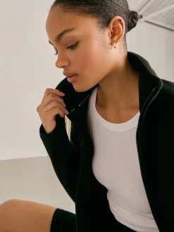 Noir - Polaire légère pour l'extérieur