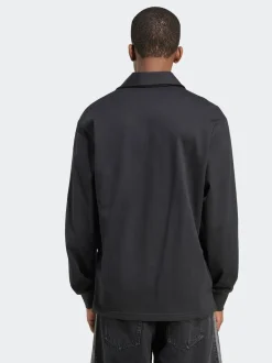 Noir - Polo de rugby Adidas Original Adicolor