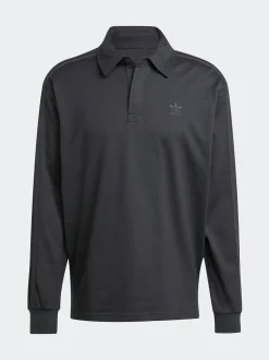 Noir - Polo de rugby Adidas Original Adicolor