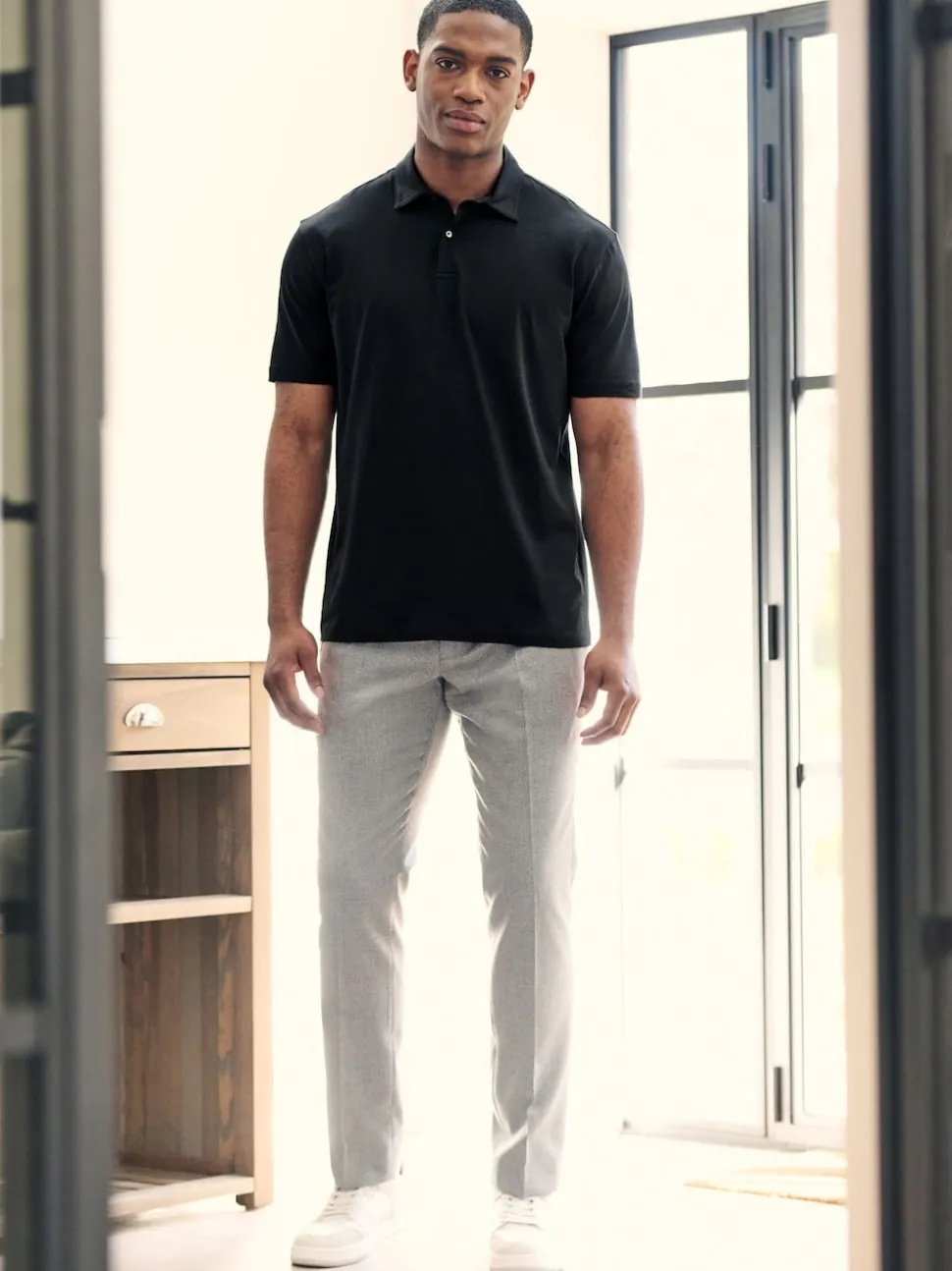 Noir - Polo en jersey Manches courtes 3 Pack