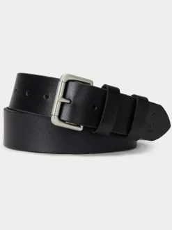 Noir - Polo Ralph Lauren Leather Jeans Belt
