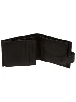 Noir - Portefeuille en cuir Cultured London « Leo »