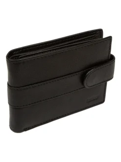 Noir - Portefeuille en cuir Cultured London « Leo »