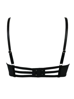 Noir - Pour Moi Inde Bold Fleuri Broderie Non Pad Soutiens-gorge