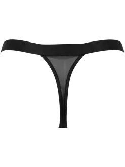 Noir - Pour Moi Tongs brodées Inde