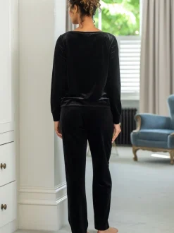 Noir - Pour Moi Velour Lounge Pyjamas Set