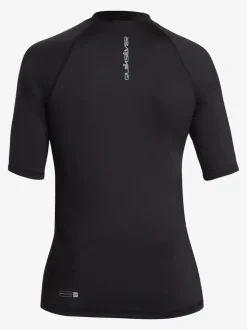 Noir - Quiksilver Jeunes Manches courtes UPF50 Gilet anti-éclaboussures