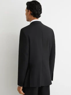 Noir - Revers en pointe - Veste de smoking Reiss Poker à simple boutonnage habillé