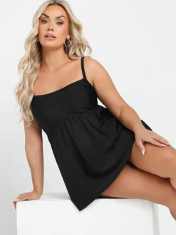 Noir - Robe de bain Yours Curve Navy